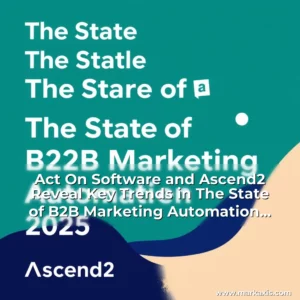 Artistic representation for Act On Software and Ascend2 Reveal Key Trends in The State of B2B Marketing Automation 2025 Research Report