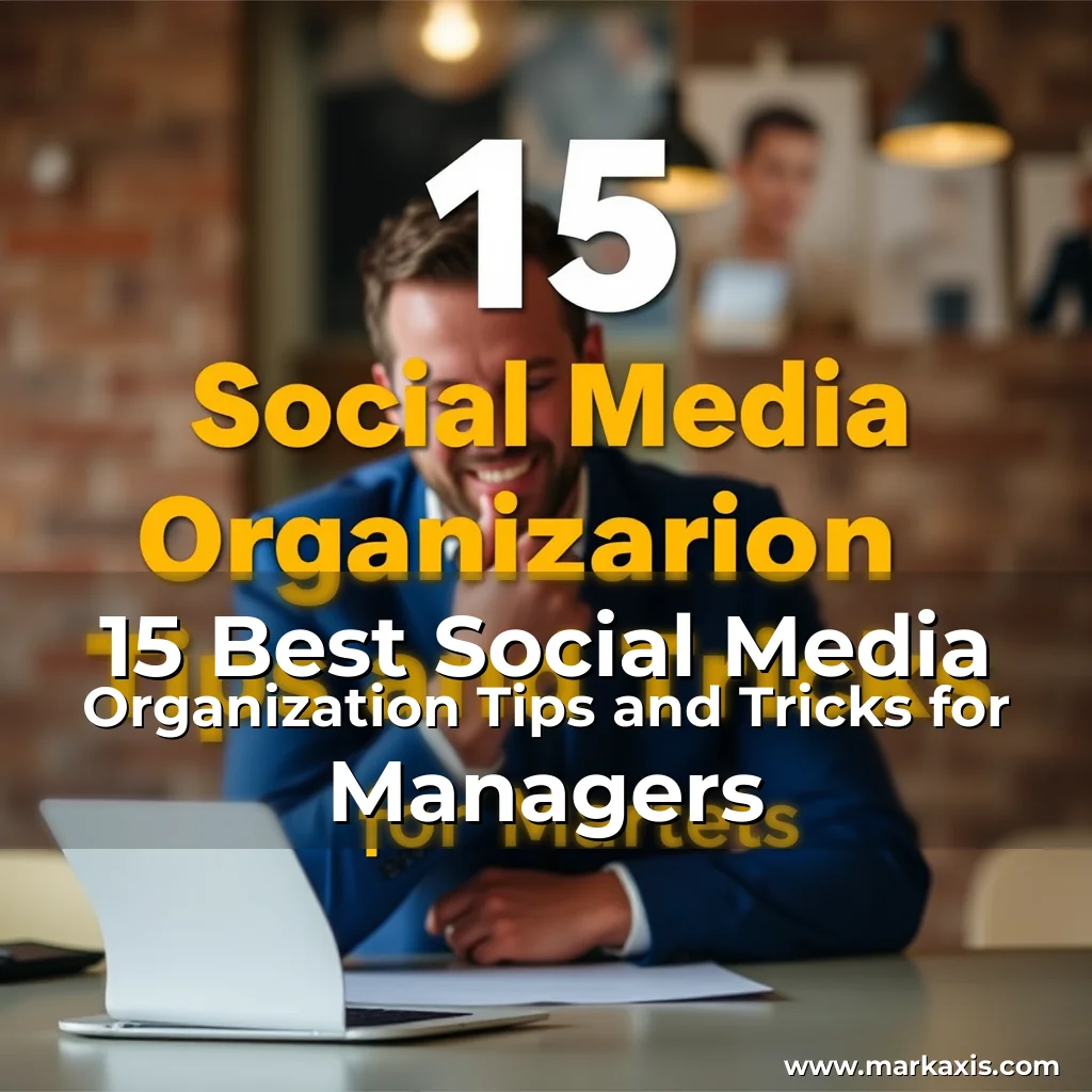 Artistic representation for 15 Best Social Media Organization Tips and Tricks for Managers