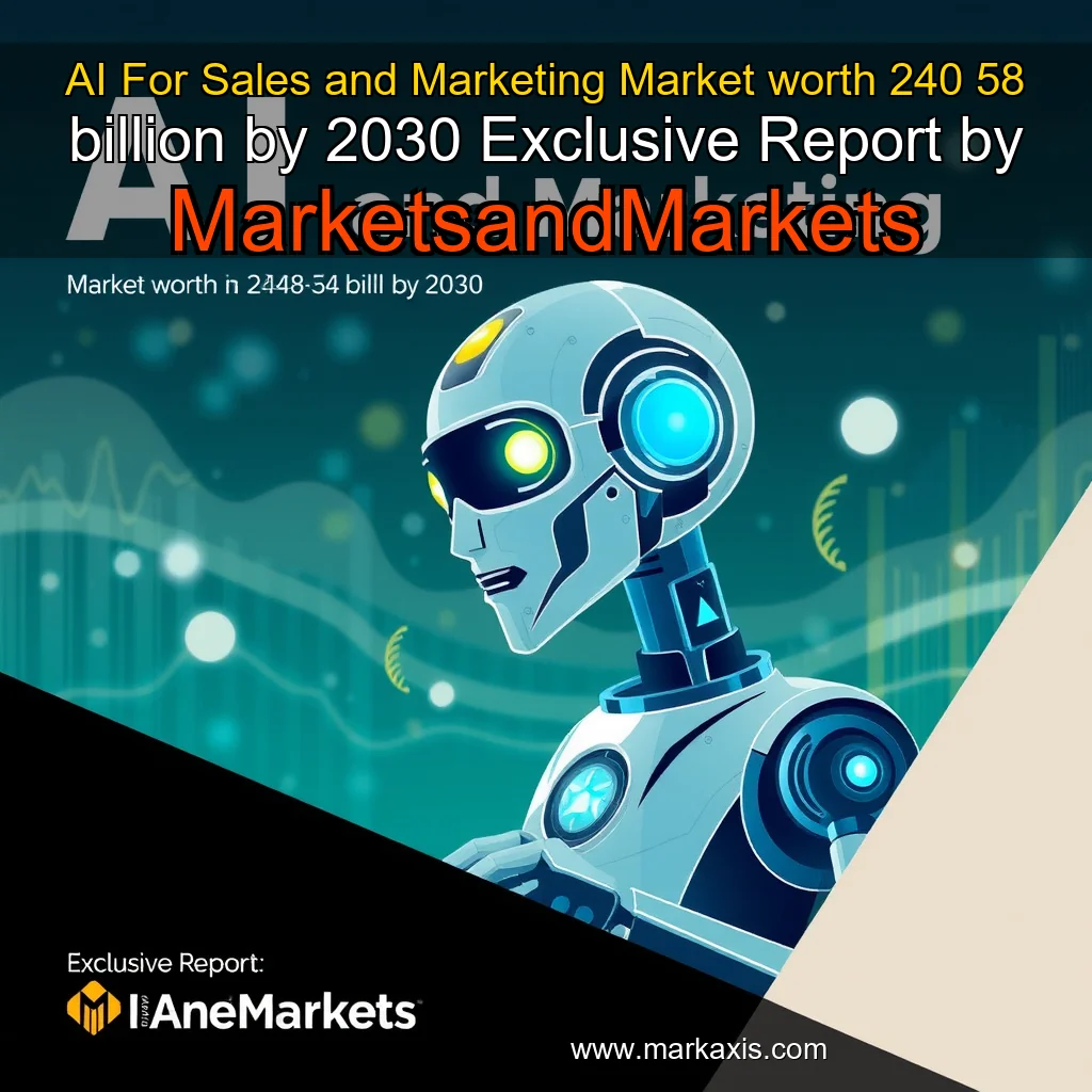 Artistic representation for AI For Sales and Marketing Market worth 240 58 billion by 2030 Exclusive Report by MarketsandMarkets