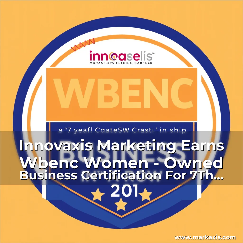 You are currently viewing Innovaxis Marketing Earns Wbenc Women – Owned Business Certification For 7Th Year In A Row!