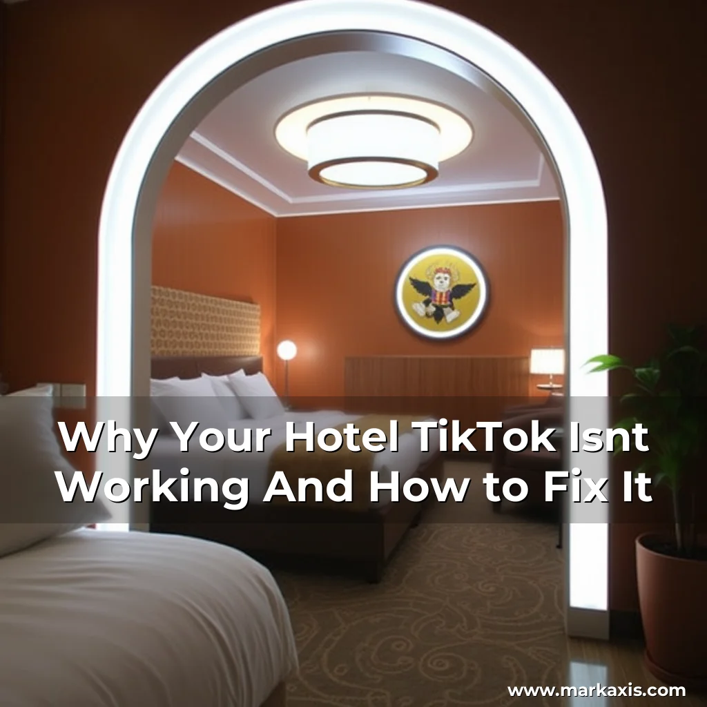 Artistic representation for Why Your Hotel TikTok Isnt Working And How to Fix It