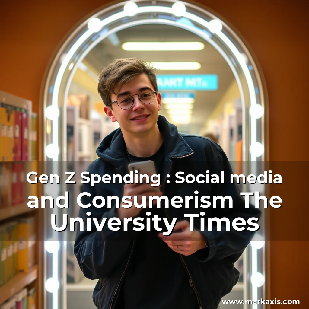 Artistic representation for Gen Z Spending : Social media and Consumerism The University Times