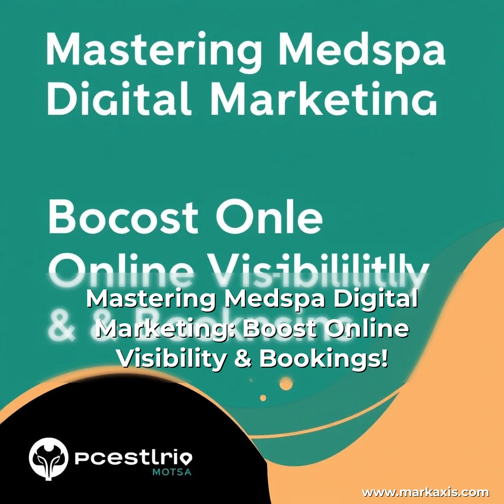 Artistic representation for Mastering Medspa Digital Marketing: Boost Online Visibility & Bookings!