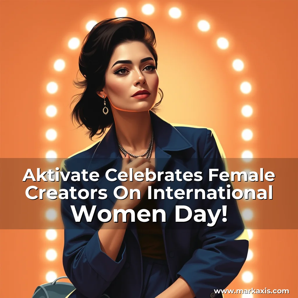 Artistic representation for Aktivate Celebrates Female Creators On International Women Day!