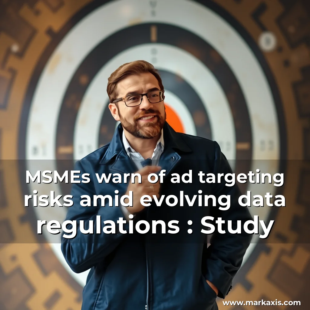 Artistic representation for MSMEs warn of ad targeting risks amid evolving data regulations : Study