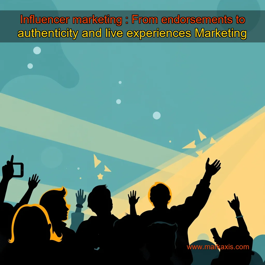 Artistic representation for Influencer marketing : From endorsements to authenticity and live experiences Marketing