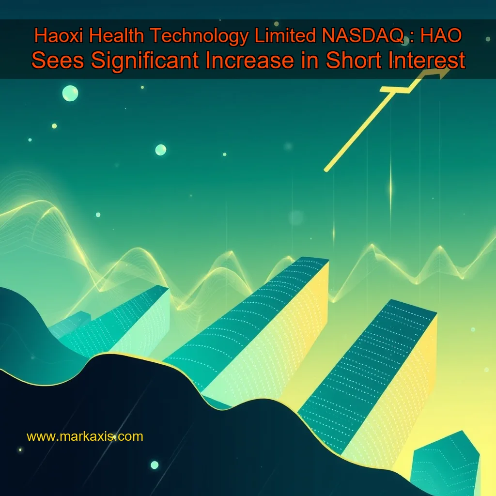 You are currently viewing Haoxi Health Technology Limited  NASDAQ : HAO  Sees Significant Increase in Short Interest