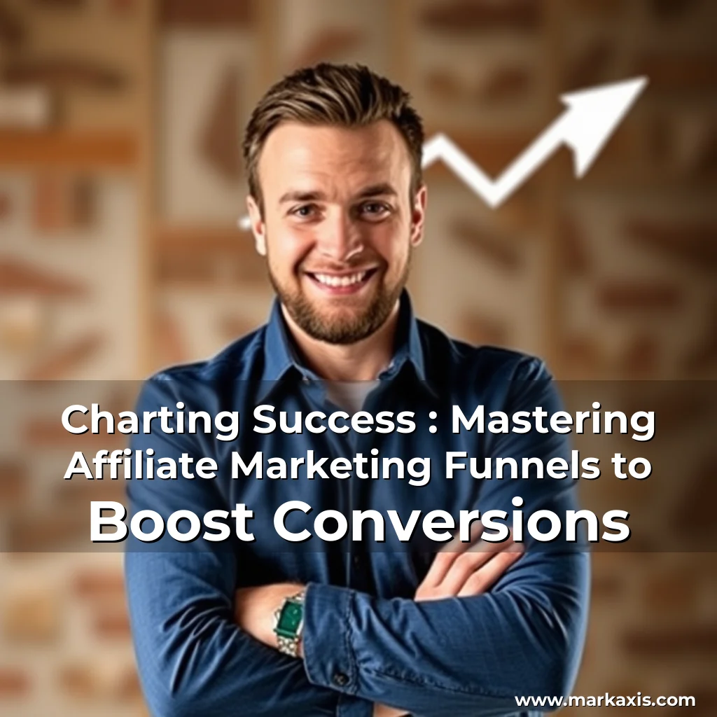 Artistic representation for Charting Success : Mastering Affiliate Marketing Funnels to Boost Conversions