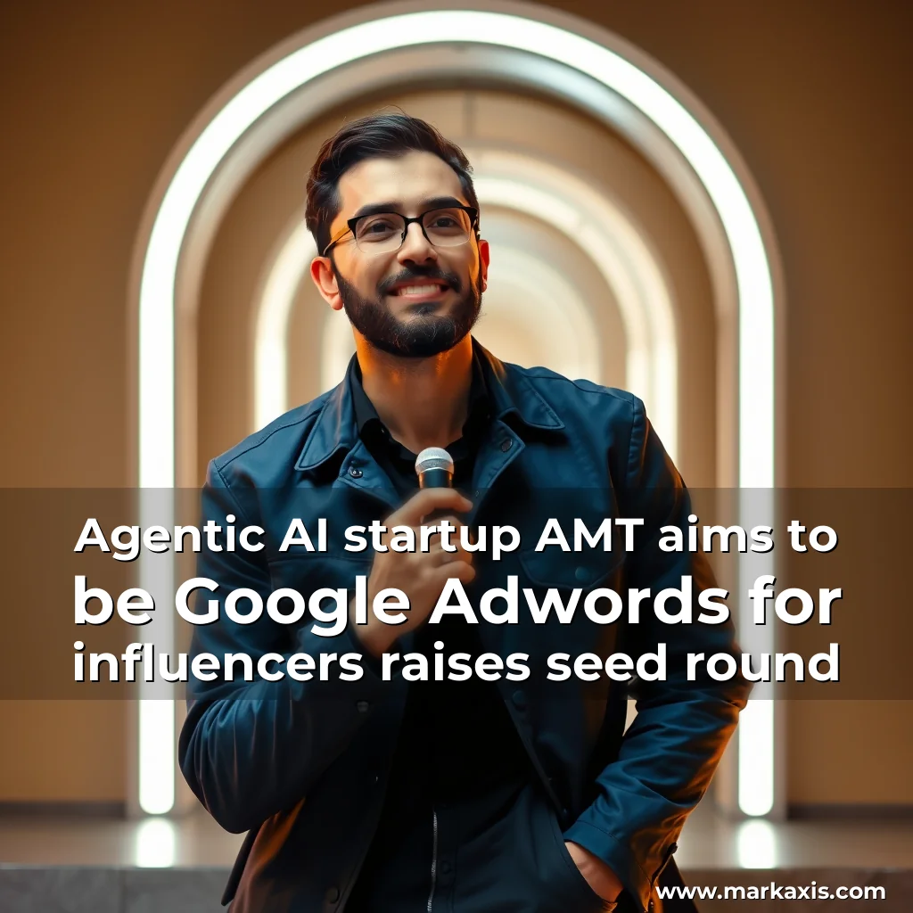 Artistic representation for Agentic AI startup AMT aims to be Google Adwords for influencers raises seed round