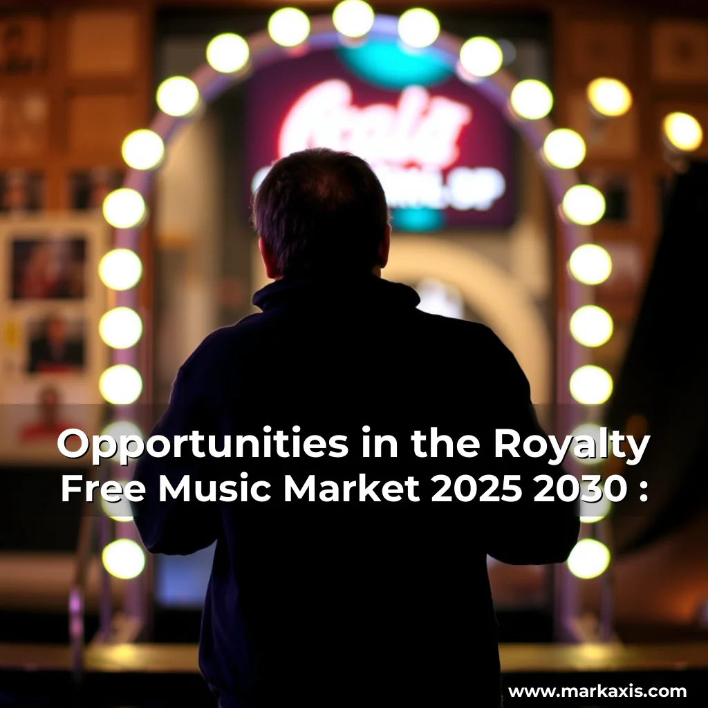 Artistic representation for Opportunities in the Royalty Free Music Market 2025 2030 :