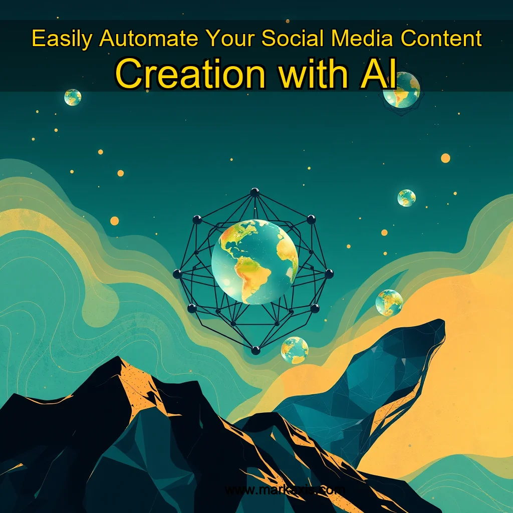 Artistic representation for Easily Automate Your Social Media Content Creation with AI