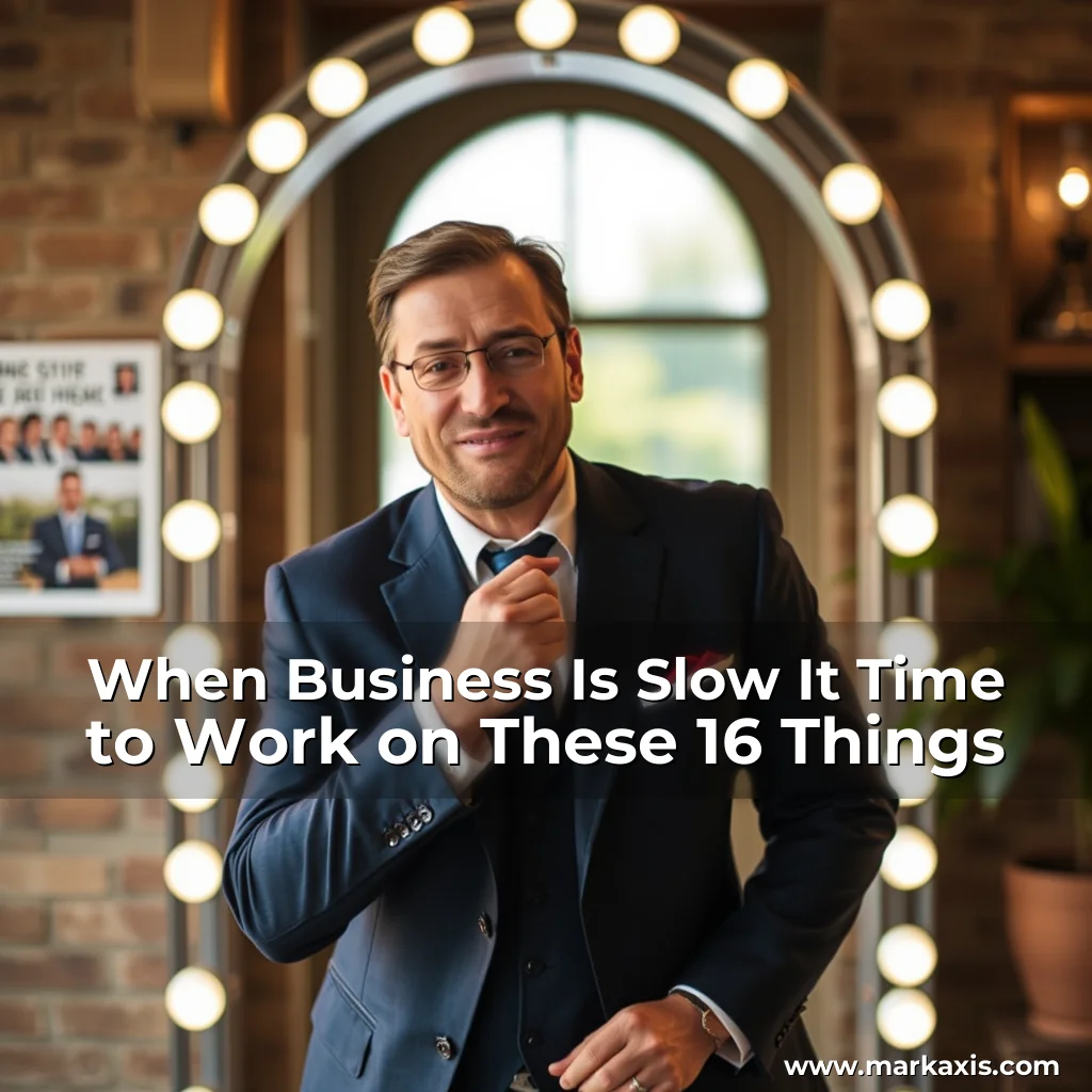 Artistic representation for When Business Is Slow It Time to Work on These 16 Things