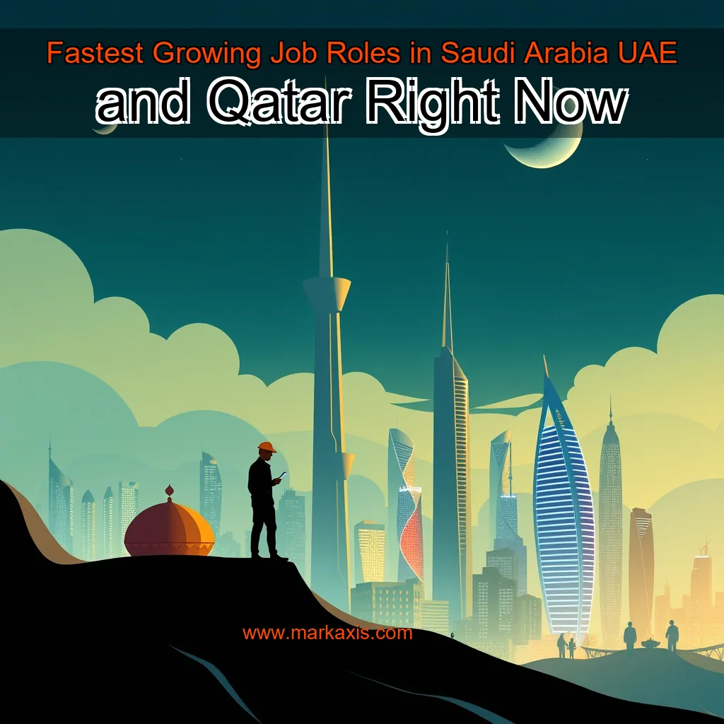Artistic representation for Fastest Growing Job Roles in Saudi Arabia UAE and Qatar Right Now