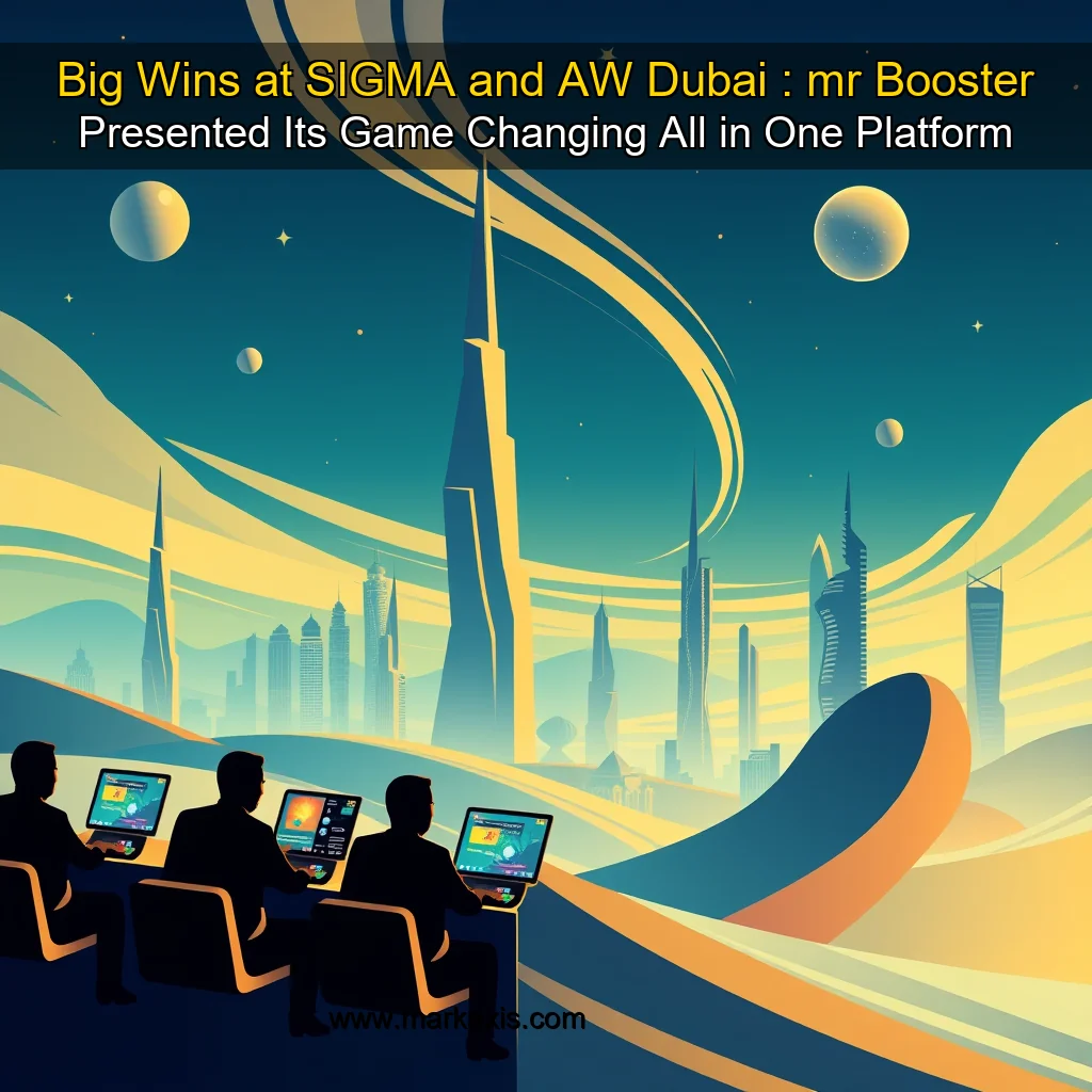 Artistic representation for Big Wins at SIGMA and AW Dubai : mr Booster Presented Its Game Changing All in One Platform