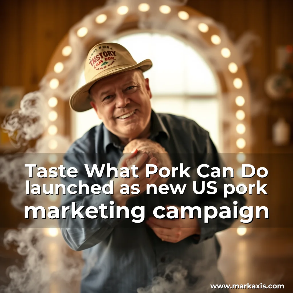 Artistic representation for Taste What Pork Can Do launched as new US pork marketing campaign