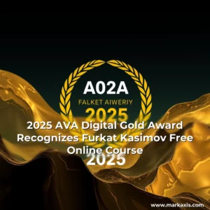Artistic representation for 2025 AVA Digital Gold Award Recognizes Furkat Kasimov Free Online Course