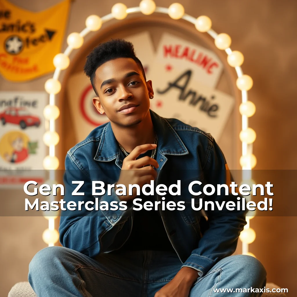 Artistic representation for Gen Z Branded Content Masterclass Series Unveiled!
