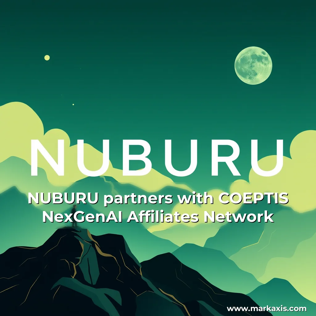 Artistic representation for NUBURU partners with COEPTIS NexGenAI Affiliates Network