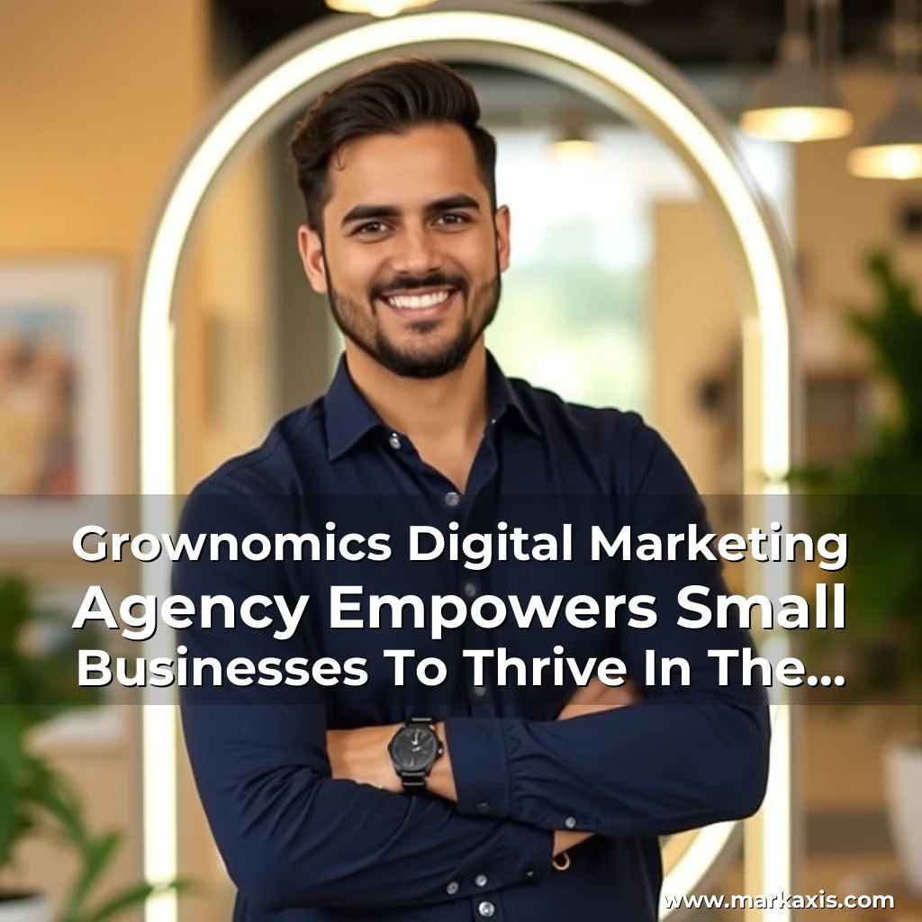 Artistic representation for Grownomics Digital Marketing Agency Empowers Small Businesses To Thrive In The Digital Landscape!