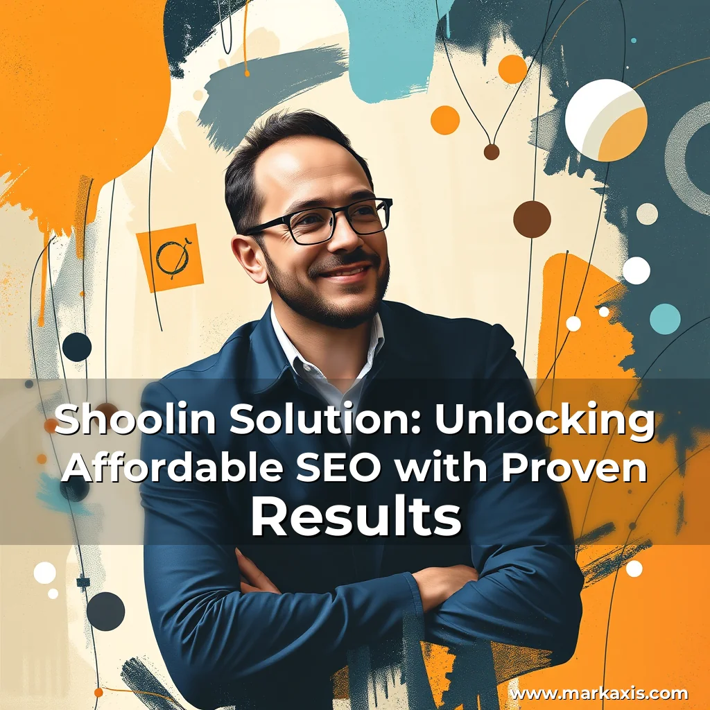 Artistic representation for Shoolin Solution: Unlocking Affordable SEO with Proven Results