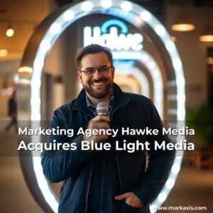 Artistic representation for Marketing Agency Hawke Media Acquires Blue Light Media