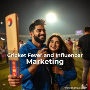 Artistic representation for Cricket Fever and Influencer Marketing