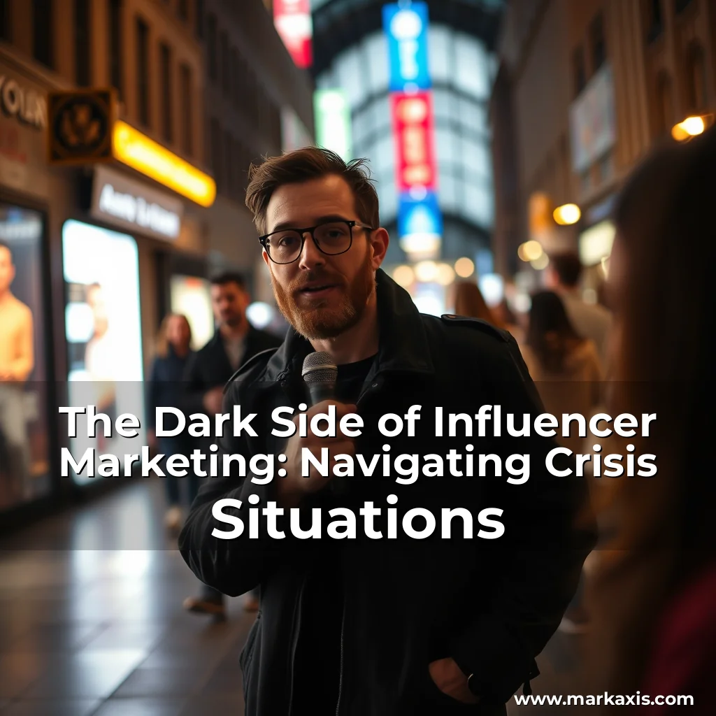 Artistic representation for The Dark Side of Influencer Marketing: Navigating Crisis Situations