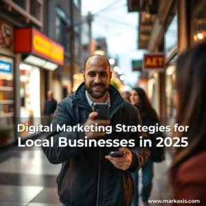 Artistic representation for Digital Marketing Strategies for Local Businesses in 2025
