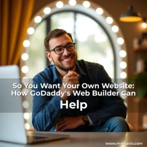 Artistic representation for So You Want Your Own Website: How GoDaddy's Web Builder Can Help