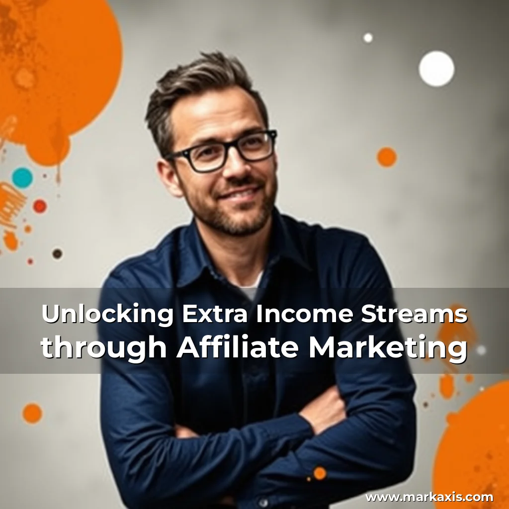 Artistic representation for Unlocking Extra Income Streams through Affiliate Marketing