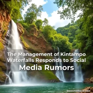 Artistic representation for The Management of Kintampo Waterfalls Responds to Social Media Rumors