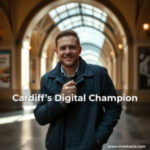 Artistic representation for Cardiffβs Digital Champion