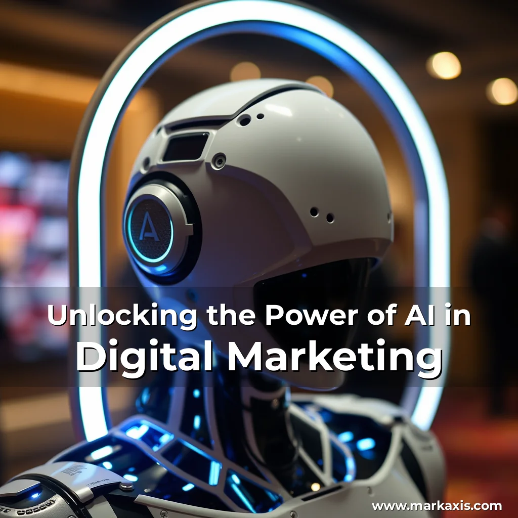 Artistic representation for Unlocking the Power of AI in Digital Marketing