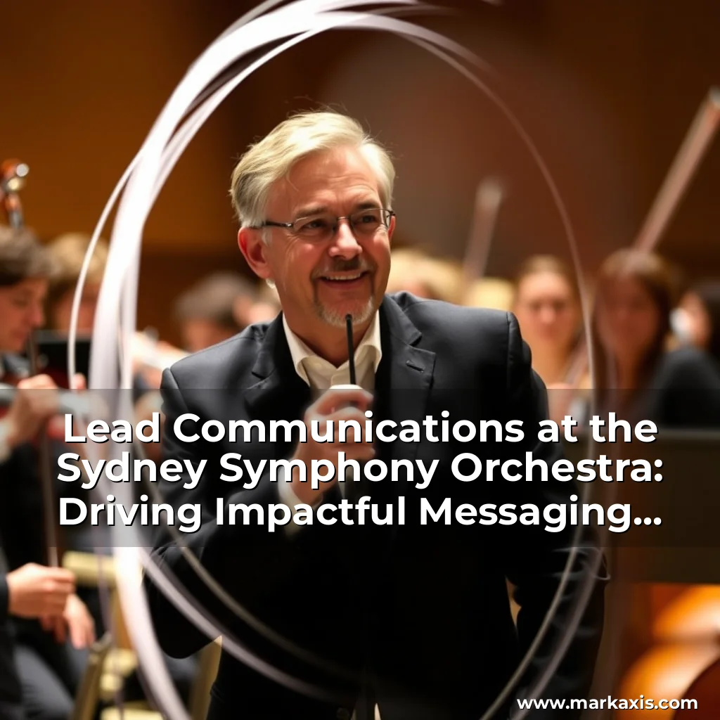 Artistic representation for Lead Communications at the Sydney Symphony Orchestra: Driving Impactful Messaging and Growing Awareness