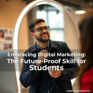 Artistic representation for Embracing Digital Marketing: The Future-Proof Skill for Students