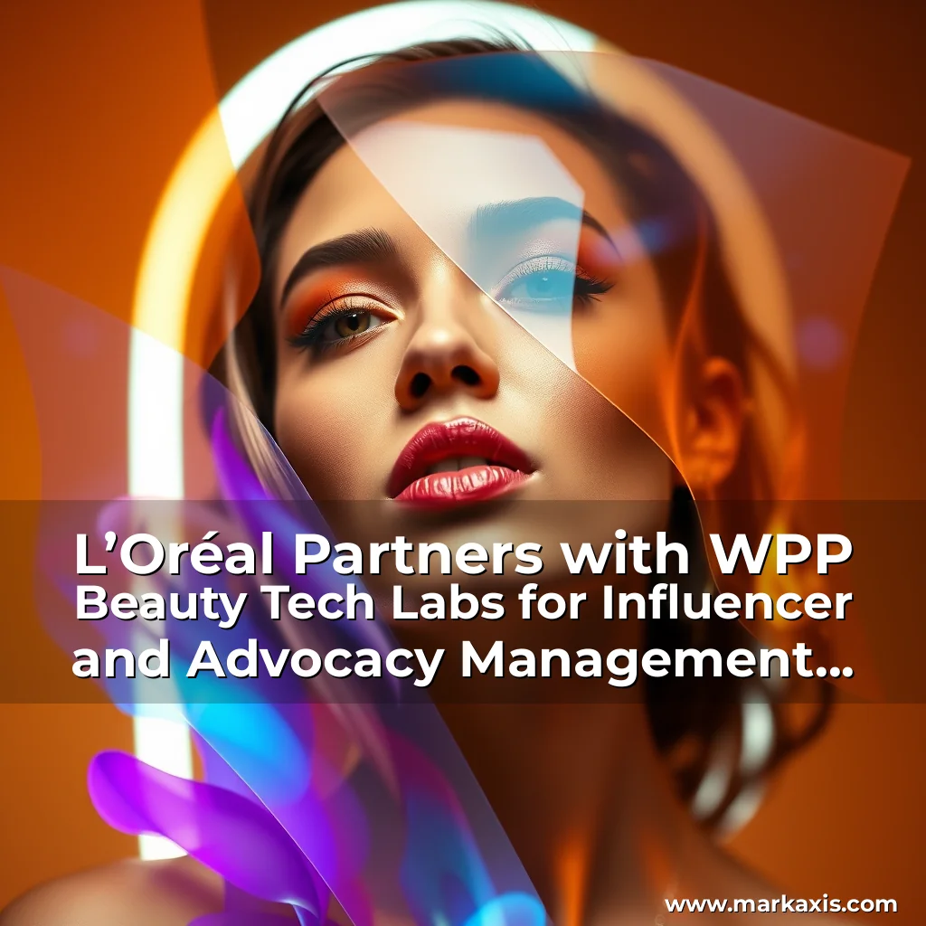 Artistic representation for L’Oréal Partners with WPP Beauty Tech Labs for Influencer and Advocacy Management Across Australia and New Zealand