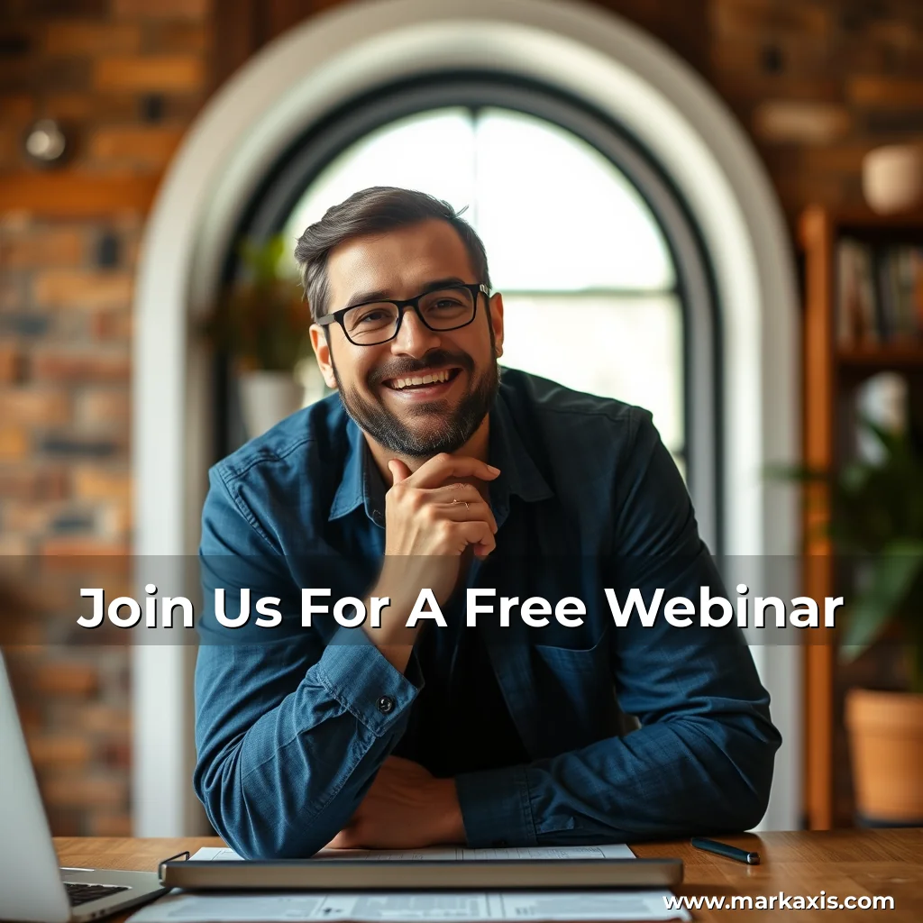 Artistic representation for Join Us For A Free Webinar