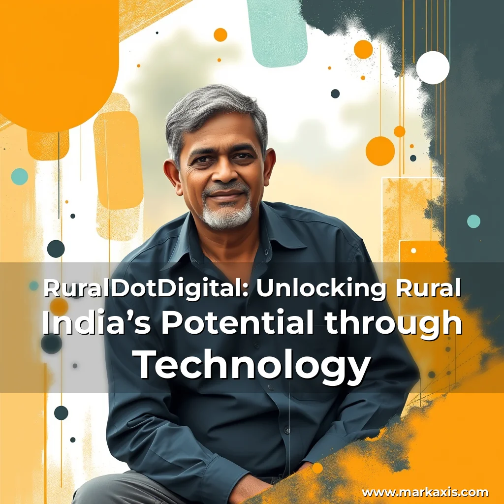 Artistic representation for RuralDotDigital: Unlocking Rural India’s Potential through Technology