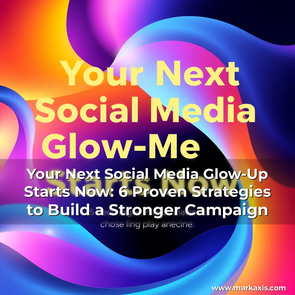 Artistic representation for Your Next Social Media Glow-Up Starts Now: 6 Proven Strategies to Build a Stronger Campaign