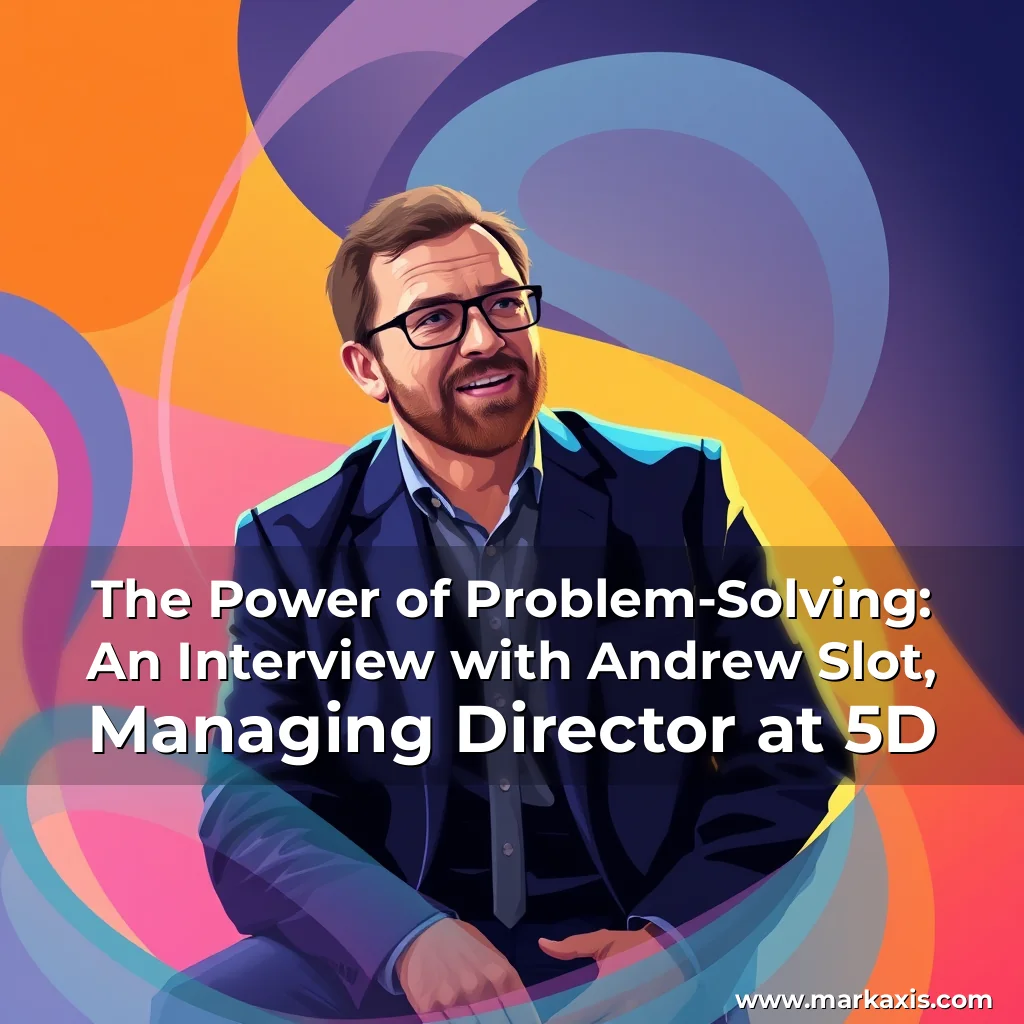 Artistic representation for The Power of Problem-Solving: An Interview with Andrew Slot, Managing Director at 5D