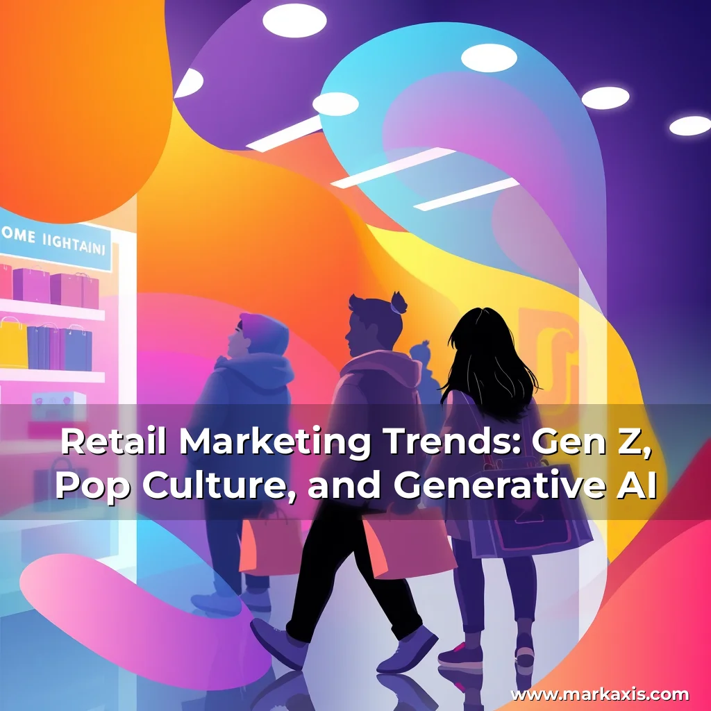 Artistic representation for Retail Marketing Trends: Gen Z, Pop Culture, and Generative AI