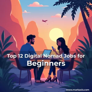 Artistic representation for Top 12 Digital Nomad Jobs for Beginners
