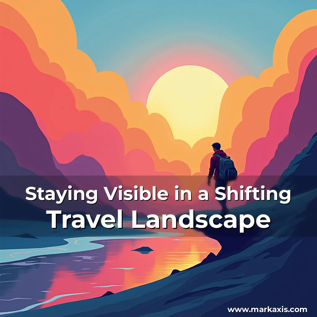 Artistic representation for Staying Visible in a Shifting Travel Landscape