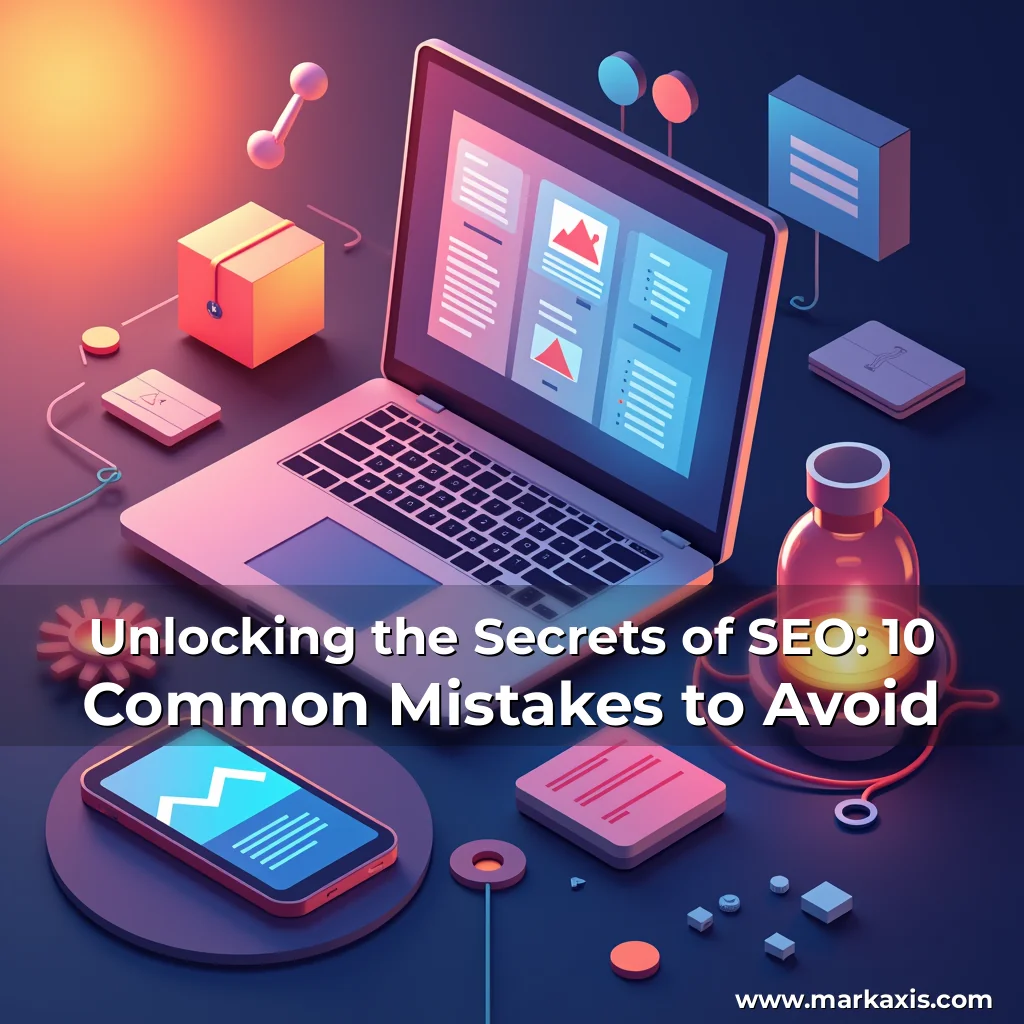 Artistic representation for Unlocking the Secrets of SEO: 10 Common Mistakes to Avoid