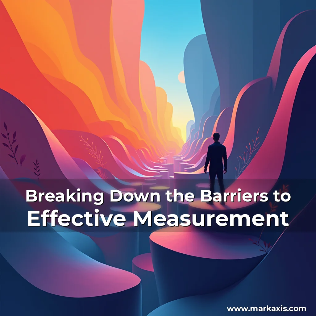 Artistic representation for Breaking Down the Barriers to Effective Measurement