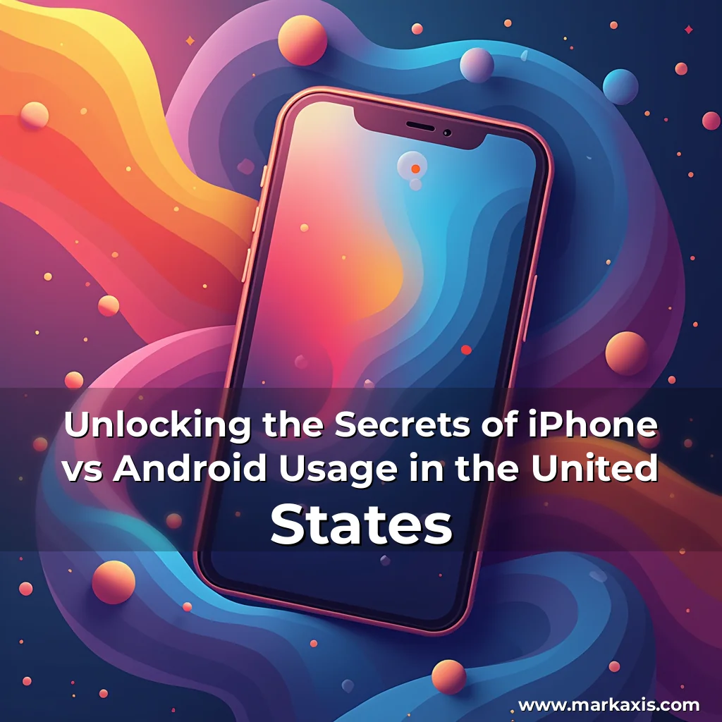 Artistic representation for Unlocking the Secrets of iPhone vs Android Usage in the United States