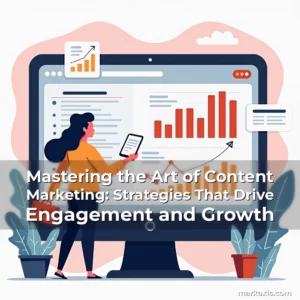 Artistic representation for Mastering the Art of Content Marketing: Strategies That Drive Engagement and Growth